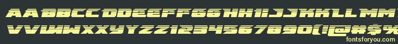 emissaryhalfital Font – Yellow Fonts on Black Background