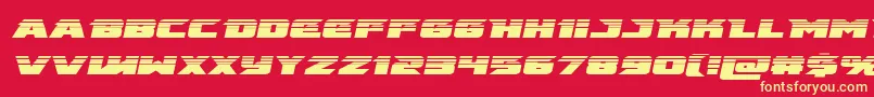 emissaryhalfital Font – Yellow Fonts on Red Background