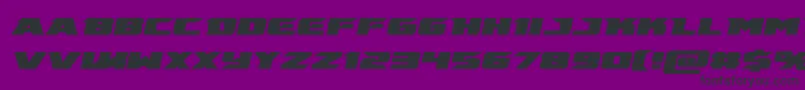 emissaryital Font – Black Fonts on Purple Background