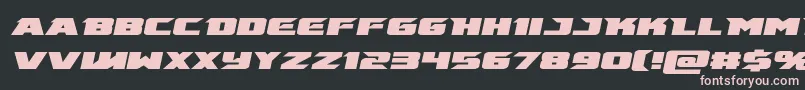 emissaryital Font – Pink Fonts on Black Background