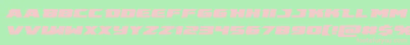 emissaryital Font – Pink Fonts on Green Background