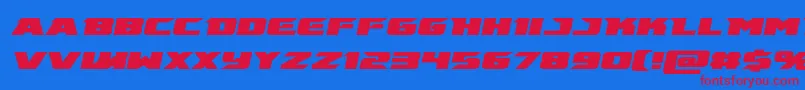 Шрифт emissaryital – красные шрифты на синем фоне