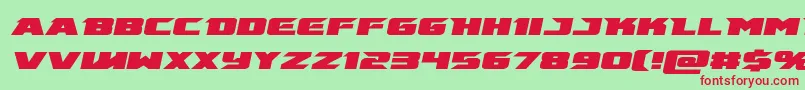 emissaryital Font – Red Fonts on Green Background