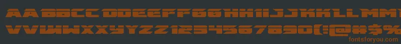 emissarylaser Font – Brown Fonts on Black Background