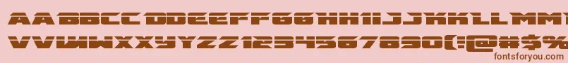 emissarylaser Font – Brown Fonts on Pink Background