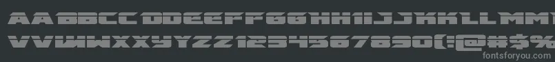 emissarylaser Font – Gray Fonts on Black Background