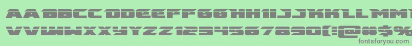 emissarylaser Font – Gray Fonts on Green Background