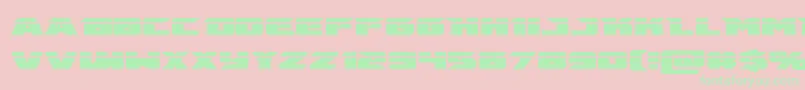 emissarylaser Font – Green Fonts on Pink Background