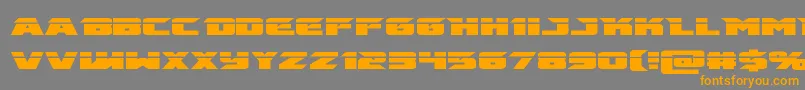 emissarylaser Font – Orange Fonts on Gray Background