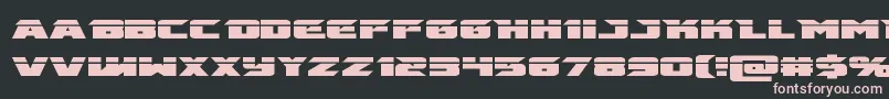 emissarylaser Font – Pink Fonts on Black Background