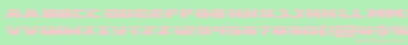 emissarylaser Font – Pink Fonts on Green Background