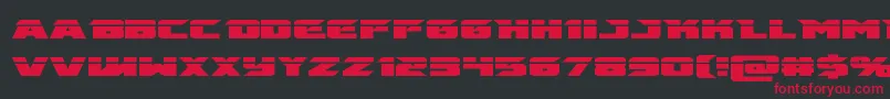 emissarylaser Font – Red Fonts on Black Background