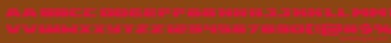 emissarylaser Font – Red Fonts on Brown Background