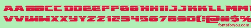 emissarylaser Font – Red Fonts on Green Background