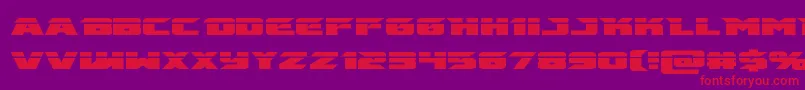 emissarylaser Font – Red Fonts on Purple Background