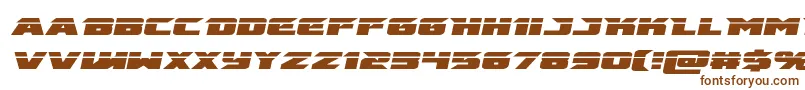 emissarylaserital Font – Brown Fonts on White Background