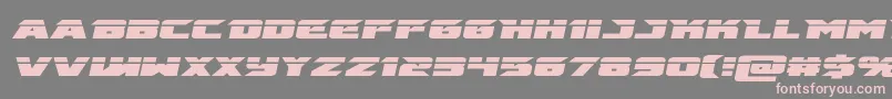 emissarylaserital Font – Pink Fonts on Gray Background