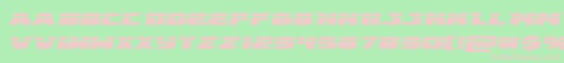 emissarylaserital Font – Pink Fonts on Green Background