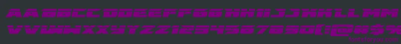 emissarylaserital Font – Purple Fonts on Black Background