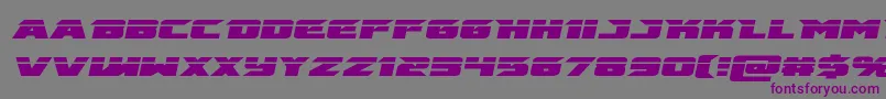emissarylaserital-fontti – violetit fontit harmaalla taustalla