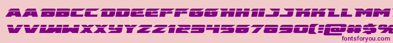 emissarylaserital Font – Purple Fonts on Pink Background