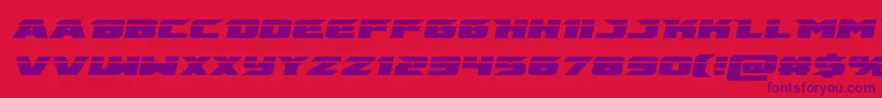 emissarylaserital Font – Purple Fonts on Red Background