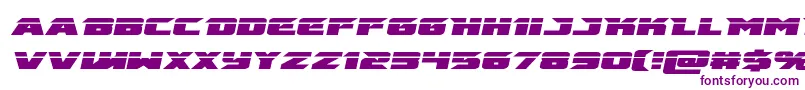 emissarylaserital Font – Purple Fonts on White Background