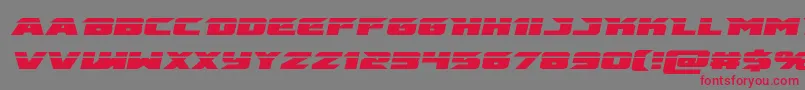 emissarylaserital Font – Red Fonts on Gray Background