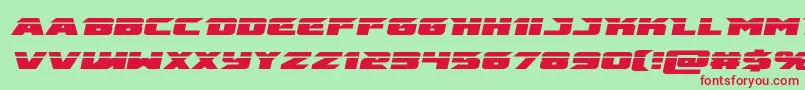 emissarylaserital Font – Red Fonts on Green Background