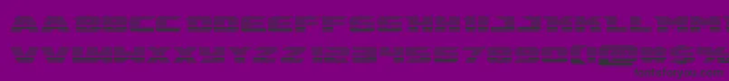 emissaryscan Font – Black Fonts on Purple Background