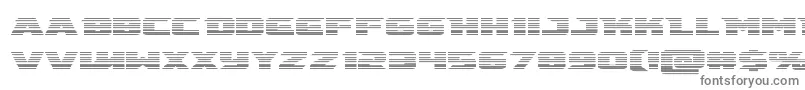 emissaryscan-fontti – harmaat kirjasimet valkoisella taustalla