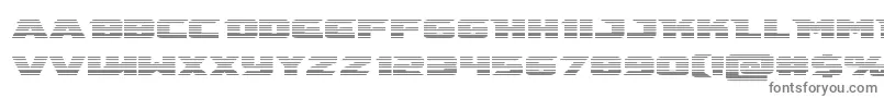 フォントemissaryscan – 白い背景に灰色の文字