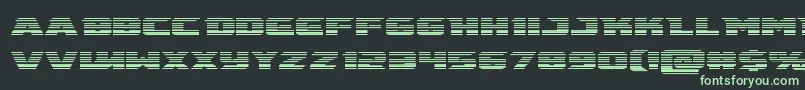 emissaryscan Font – Green Fonts on Black Background