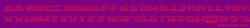 emissaryscan Font – Red Fonts on Purple Background