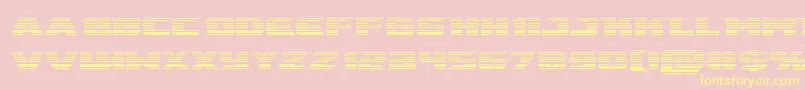 emissaryscan Font – Yellow Fonts on Pink Background