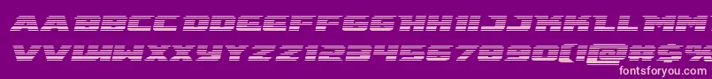 emissaryscanital Font – Pink Fonts on Purple Background