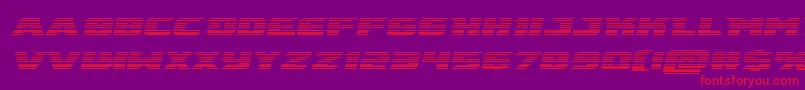 emissaryscanital Font – Red Fonts on Purple Background