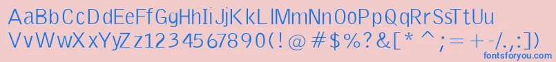 More about EmkaSansCondensed Font EmkaSansCondensed Font – Blue Fonts on Pink Background