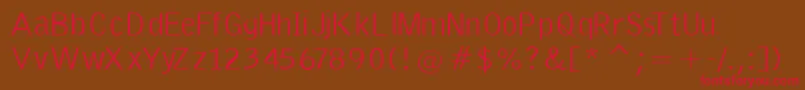More about EmkaSansCondensed Font EmkaSansCondensed Font – Red Fonts on Brown Background