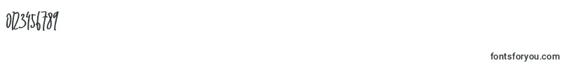 フォントEmma signature – 数字と数値のためのフォント