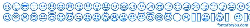 フォントemoticons – 青いフォント