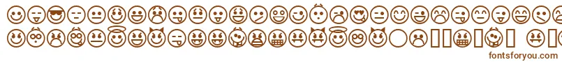 Шрифт emoticons – коричневые шрифты