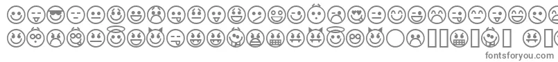 フォントemoticons – 灰色のフォント