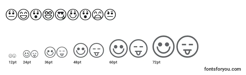 Размеры шрифта Emoticons (125963)