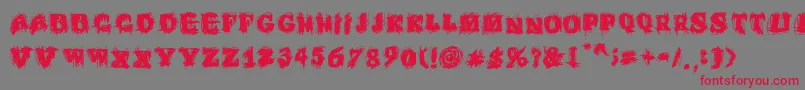Emperador Oscuro Font – Red Fonts on Gray Background
