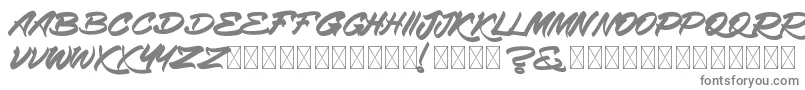 Шрифт EmpireSamgor – серые шрифты на белом фоне