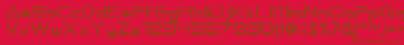 Emporium OldStyle Font – Brown Fonts on Red Background