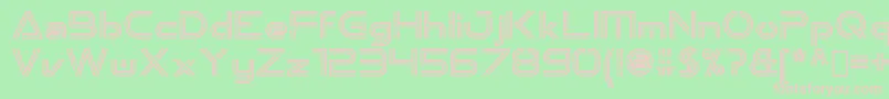 フォントEmporium OldStyle – 緑の背景にピンクのフォント