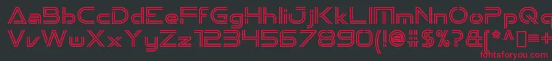 Emporium OldStyle Font – Red Fonts on Black Background