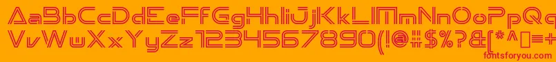 Emporium OldStyle Font – Red Fonts on Orange Background